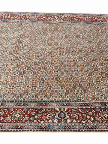 285 x 200 cm Moud Cream Geometric Beige Large Rug - Rugmaster