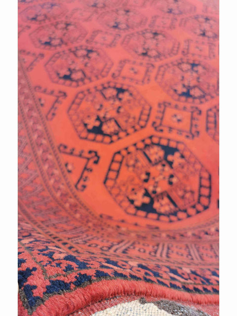285 x 205 cm Afghan Tribal Red Large Rug - Rugoutlet