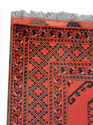 285 x 205 cm Afghan Tribal Red Large Rug - Rugoutlet