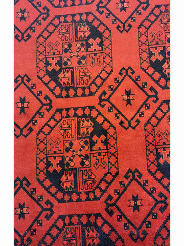 285 x 205 cm Afghan Tribal Red Large Rug - Rugoutlet