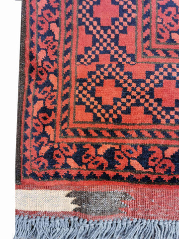 285 x 205 cm Afghan Tribal Red Large Rug - Rugoutlet
