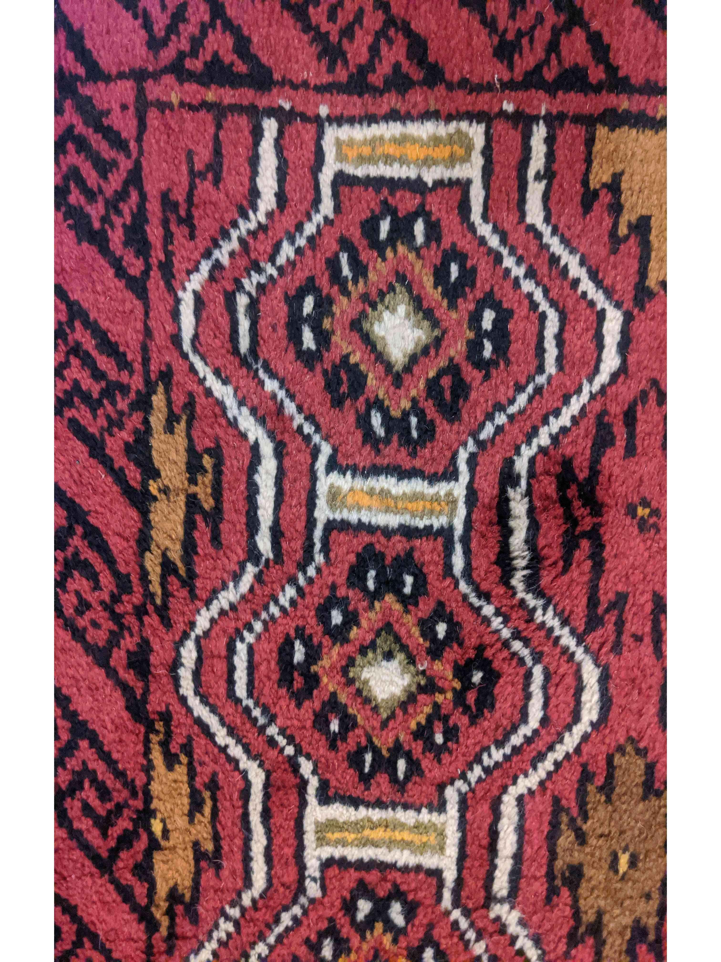285 x 61 cm Persian Baluch Traditional Red Rug - Rugmaster