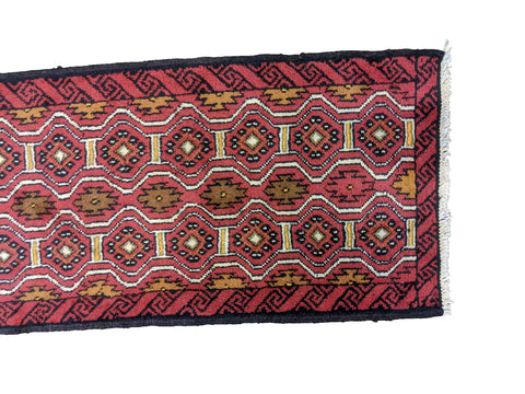 285 x 61 cm Persian Baluch Traditional Red Rug - Rugoutlet