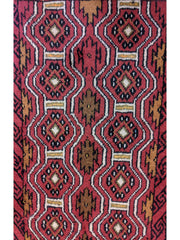 285 x 61 cm Persian Baluch Traditional Red Rug - Rugmaster