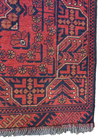 285 x 82 cm Afghan Khan Tribal Red Rug - Rugoutlet