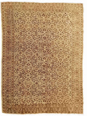 Old Anatolian Beige Wool Rug 286 x 196 cm (9.38 x 6.43 ft)