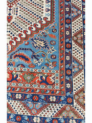 287 x 200 cm Turkish Karz Traditional Blue Large Rug - Rugoutlet