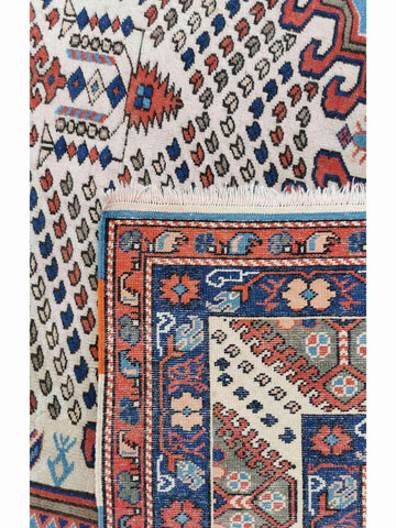 287 x 200 cm Turkish Karz Traditional Blue Large Rug - Rugmaster