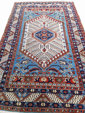 287 x 200 cm Turkish Karz Traditional Blue Large Rug - Rugmaster