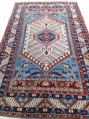 287 x 200 cm Turkish Karz Traditional Blue Large Rug - Rugoutlet