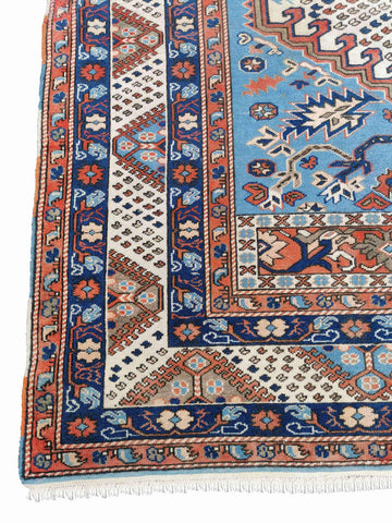 287 x 200 cm Turkish Karz Traditional Blue Large Rug - Rugmaster