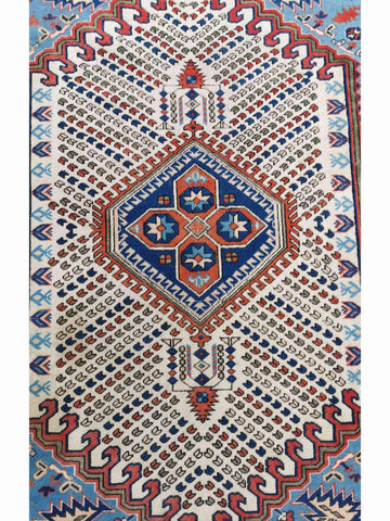 287 x 200 cm Turkish Karz Traditional Blue Large Rug - Rugmaster