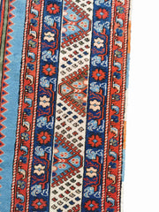 287 x 200 cm Turkish Karz Traditional Blue Large Rug - Rugoutlet