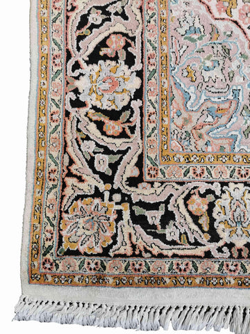 288 x 181 cm Kashmir silk Traditional Orange Large Rug - Rugoutlet