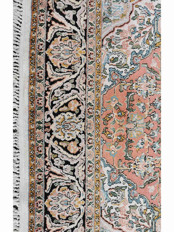 288 x 181 cm Kashmir silk Traditional Orange Large Rug - Rugoutlet