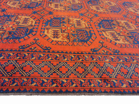 288 x 222 cm Afghan Tribal Red Large Rug - Rugoutlet