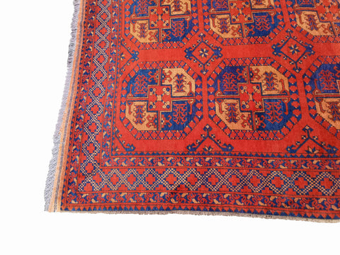 288 x 222 cm Afghan Tribal Red Large Rug - Rugoutlet