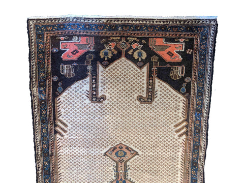 289 x 110 cm Old Tabriz Beige Rug - Rugoutlet