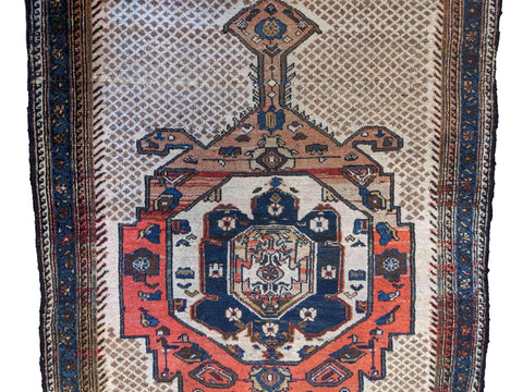 289 x 110 cm Old Tabriz Beige Rug - Rugoutlet