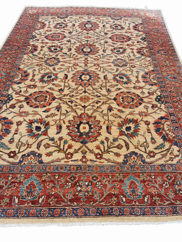289 x 203 cm Handmade Kazak Red Large Rug - Rugoutlet