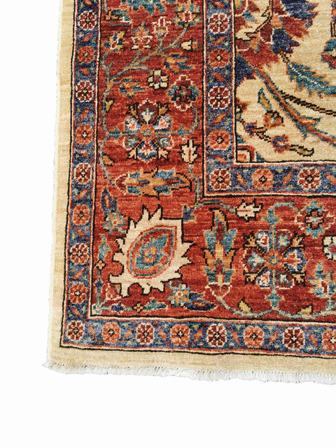 289 x 203 cm Handmade Kazak Red Large Rug - Rugoutlet