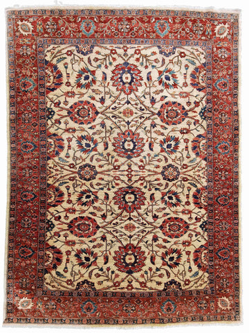 289 x 203 cm Handmade Kazak Red Large Rug - Rugoutlet