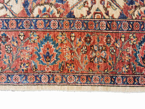 289 x 203 cm Handmade Kazak Red Large Rug - Rugmaster