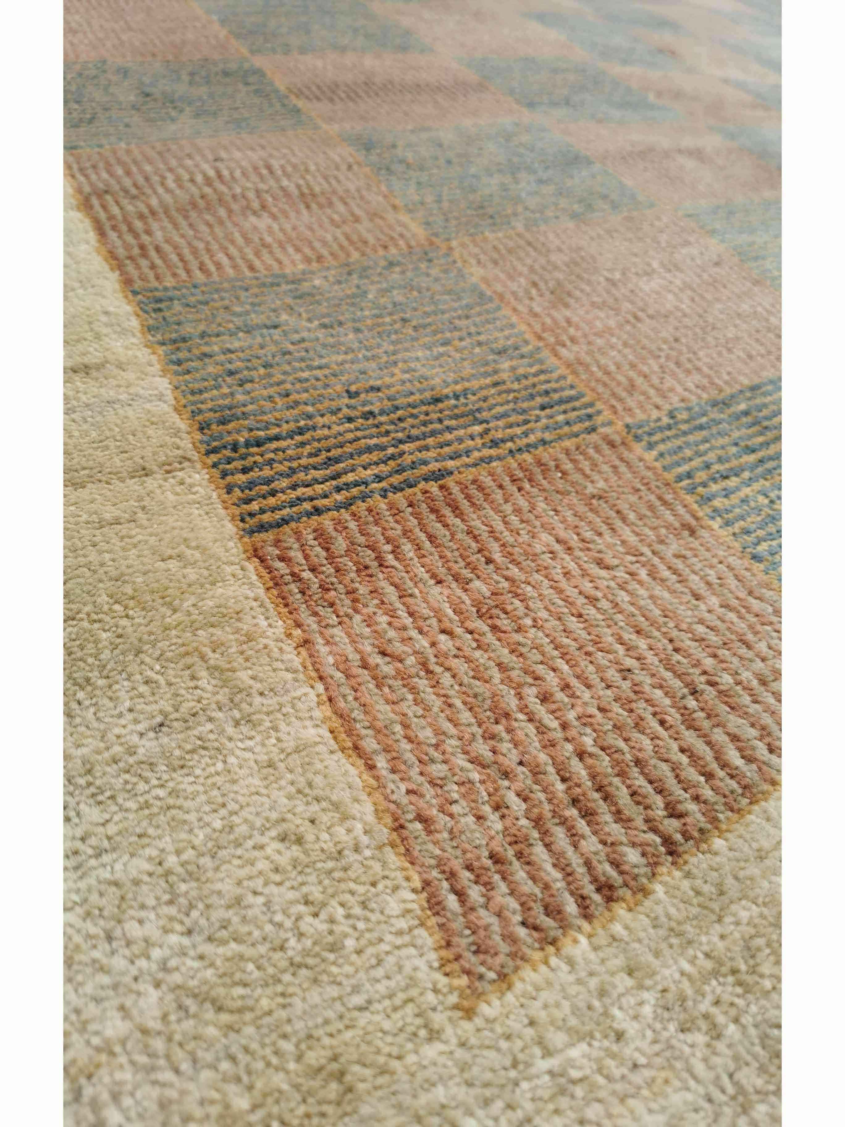 289 x 206 cm Contemporary Modern Yellow Large Rug - Rugmaster