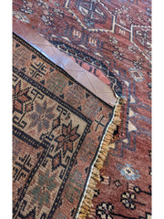 290 x 105 cm Old Persian Baluch Traditional Red Rug - Rugoutlet