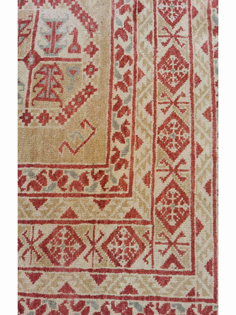 290 x 198 cm Turkomen Traditional Yellow Large Rug - Rugoutlet