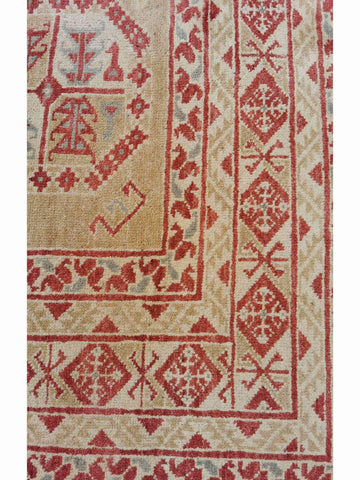 290 x 198 cm Turkomen Traditional Yellow Large Rug - Rugoutlet
