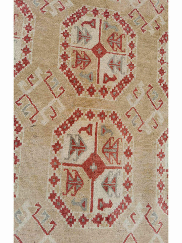 290 x 198 cm Turkomen Traditional Yellow Large Rug - Rugoutlet
