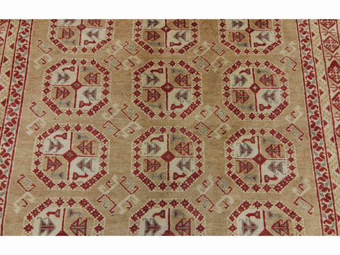 290 x 198 cm Turkomen Traditional Yellow Large Rug - Rugmaster