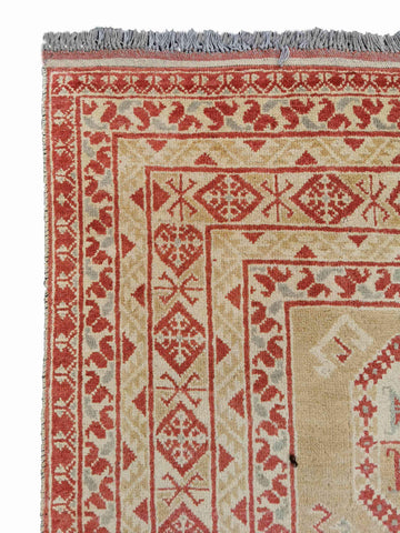 290 x 198 cm Turkomen Traditional Yellow Large Rug - Rugmaster