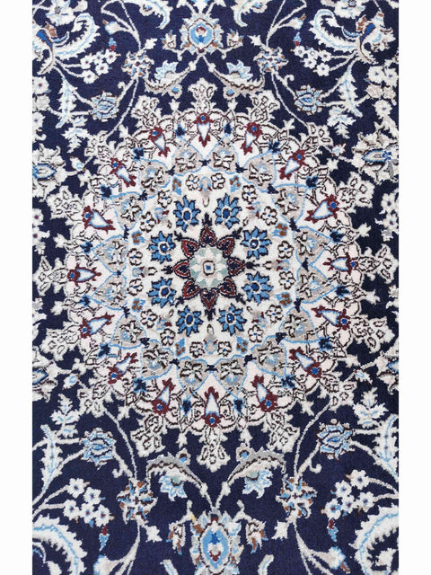 290 x 200 cm Nain 9La Traditional Blue Large Rug - Rugoutlet