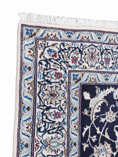 290 x 200 cm Nain 9La Traditional Blue Large Rug - Rugmaster