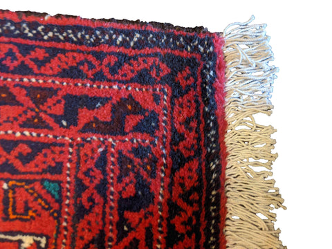290 x 60 cm Persian Baluch Traditional Red Rug - Rugoutlet