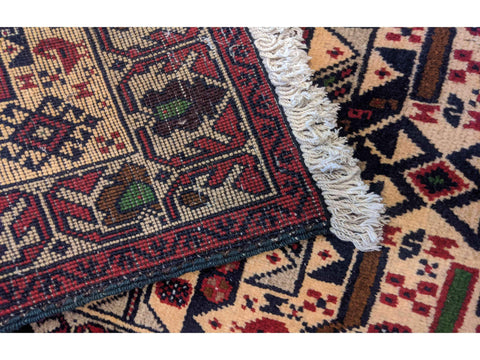 290 x 61 cm Persian Baluch Traditional Red Rug - Rugoutlet