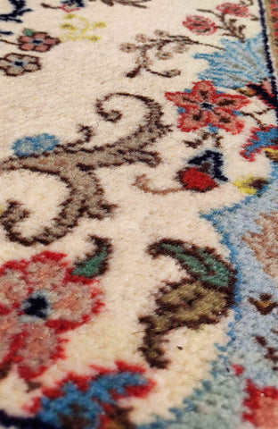 290 x 72 cm Persian Nain floral Runner Traditional Yellow Rug - Rugoutlet