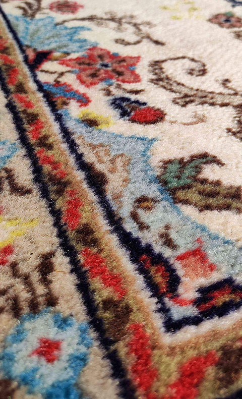 290 x 72 cm Persian Nain floral Runner Traditional Yellow Rug - Rugoutlet