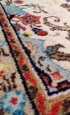 290 x 72 cm Persian Nain floral Runner Traditional Yellow Rug - Rugoutlet