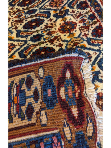 290 x 78 cm Persian Hamadan Traditional Blue Rug - Rugoutlet