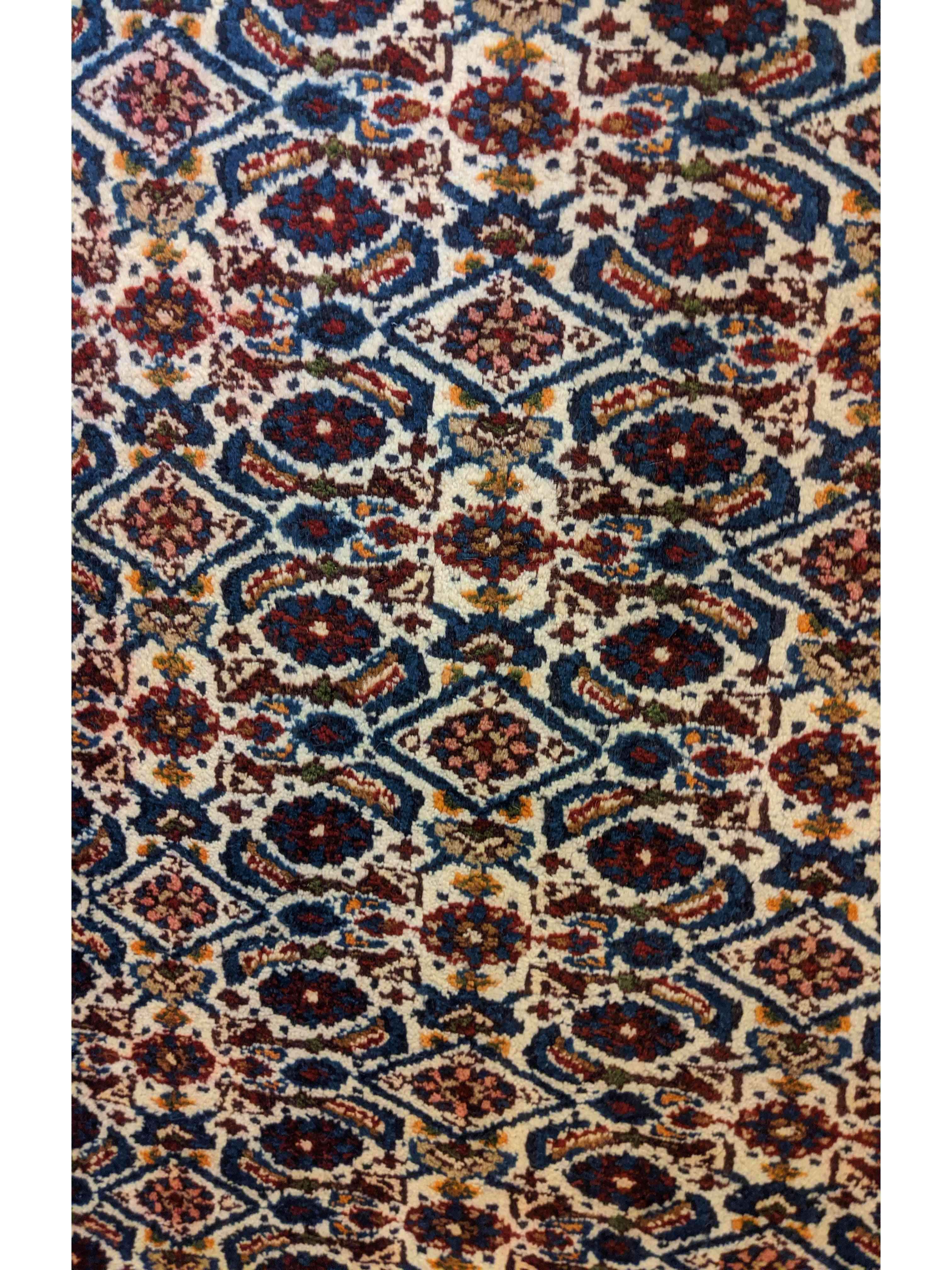 290 x 78 cm Persian Hamadan Traditional Blue Rug - Rugmaster