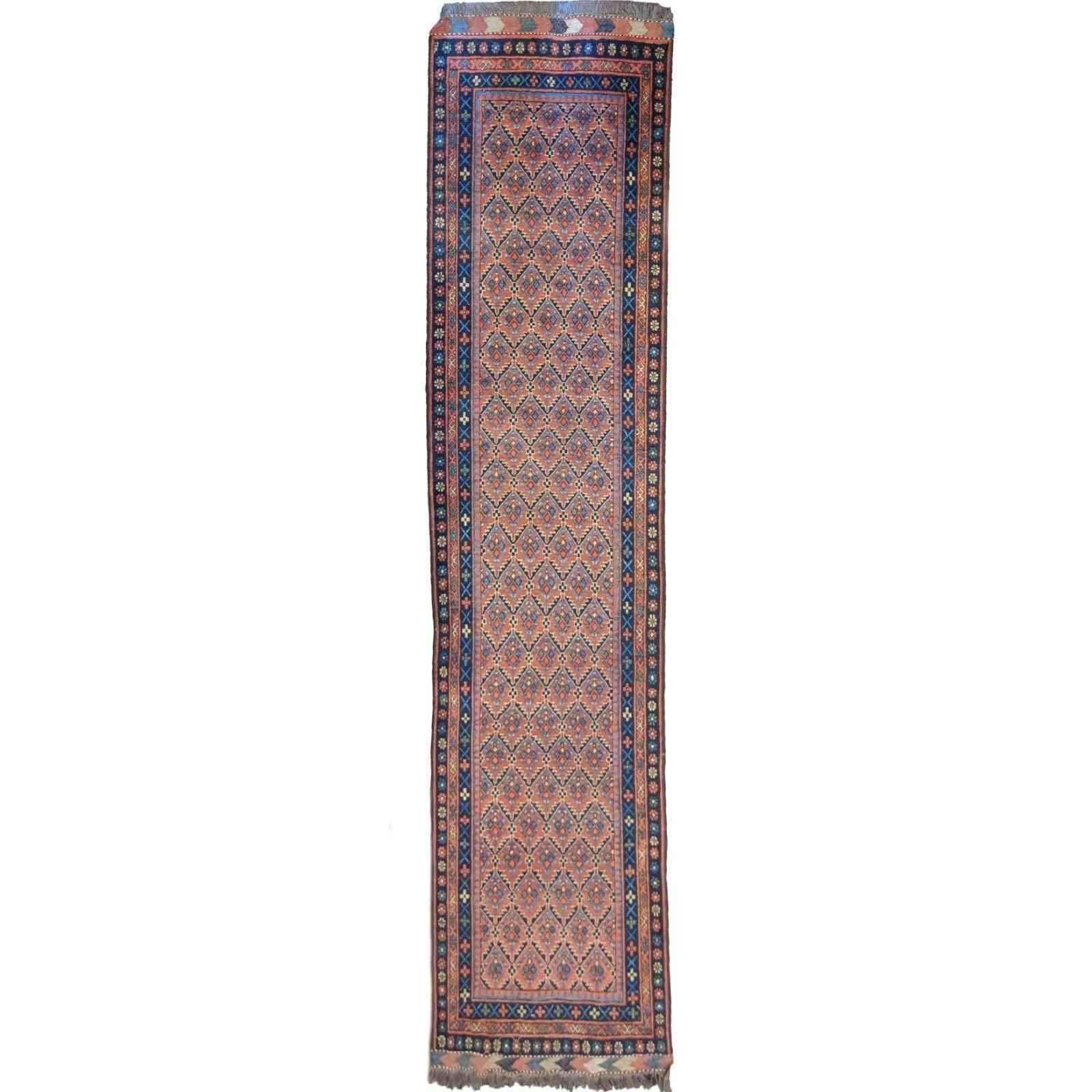 290 x 80 cm Afghan Khan Tribal Orange Rug - Rugmaster