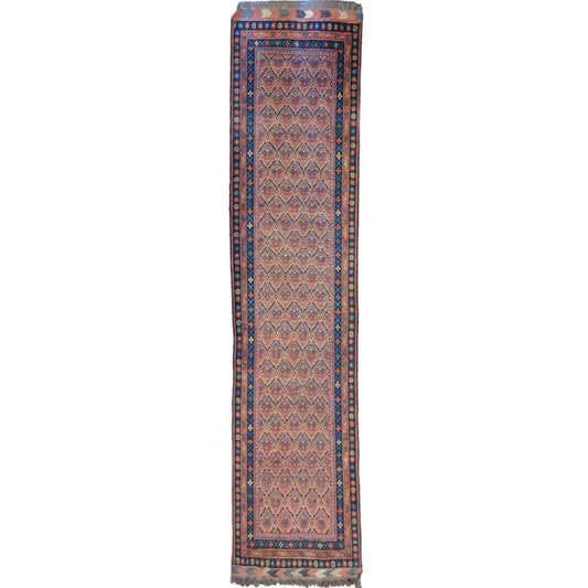 290 x 80 cm Afghan Khan Tribal Orange Rug - Rugoutlet