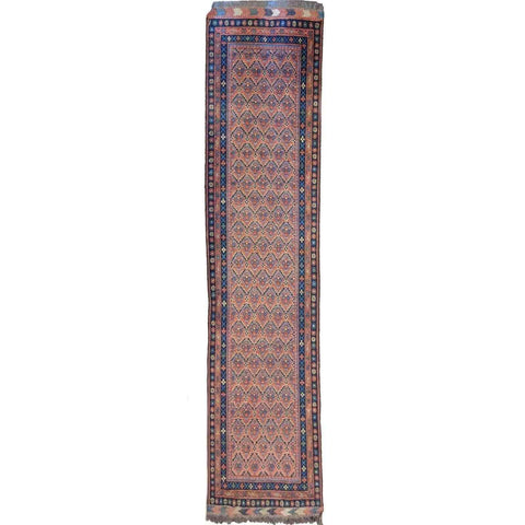 290 x 80 cm Afghan Khan Tribal Orange Rug - Rugoutlet