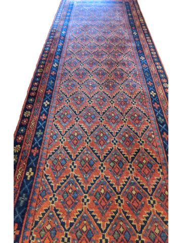 290 x 80 cm Afghan Khan Tribal Orange Rug - Rugoutlet