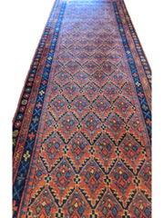 290 x 80 cm Afghan Khan Tribal Orange Rug - Rugmaster