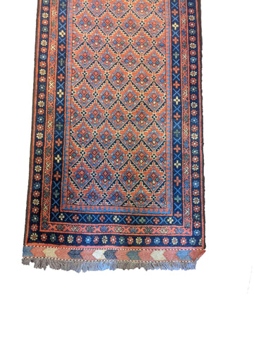 290 x 80 cm Afghan Khan Tribal Orange Rug - Rugoutlet
