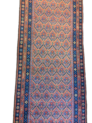 290 x 80 cm Afghan Khan Tribal Orange Rug - Rugoutlet